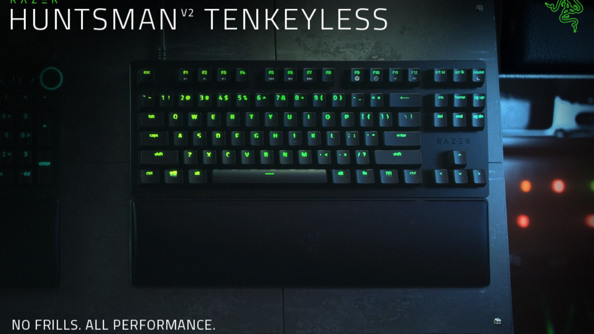 Razer リニア(赤軸) Huntsman V2 TKL レビュー 【静音性最強ゲーミング 