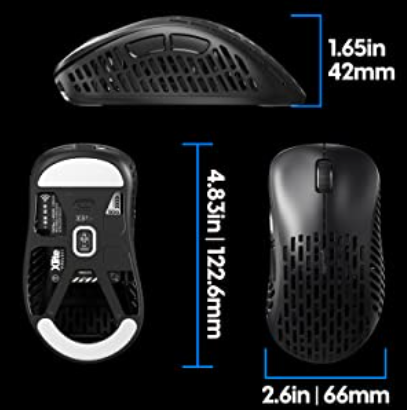 ワイヤレス ゲーミングマウス Xlite V2 Wireless 58.5グラム！ コスパ  